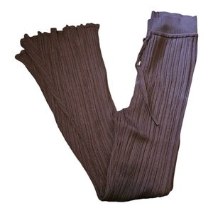 Women’s Live the Process Flare Ribbed-knit High-rise Pants